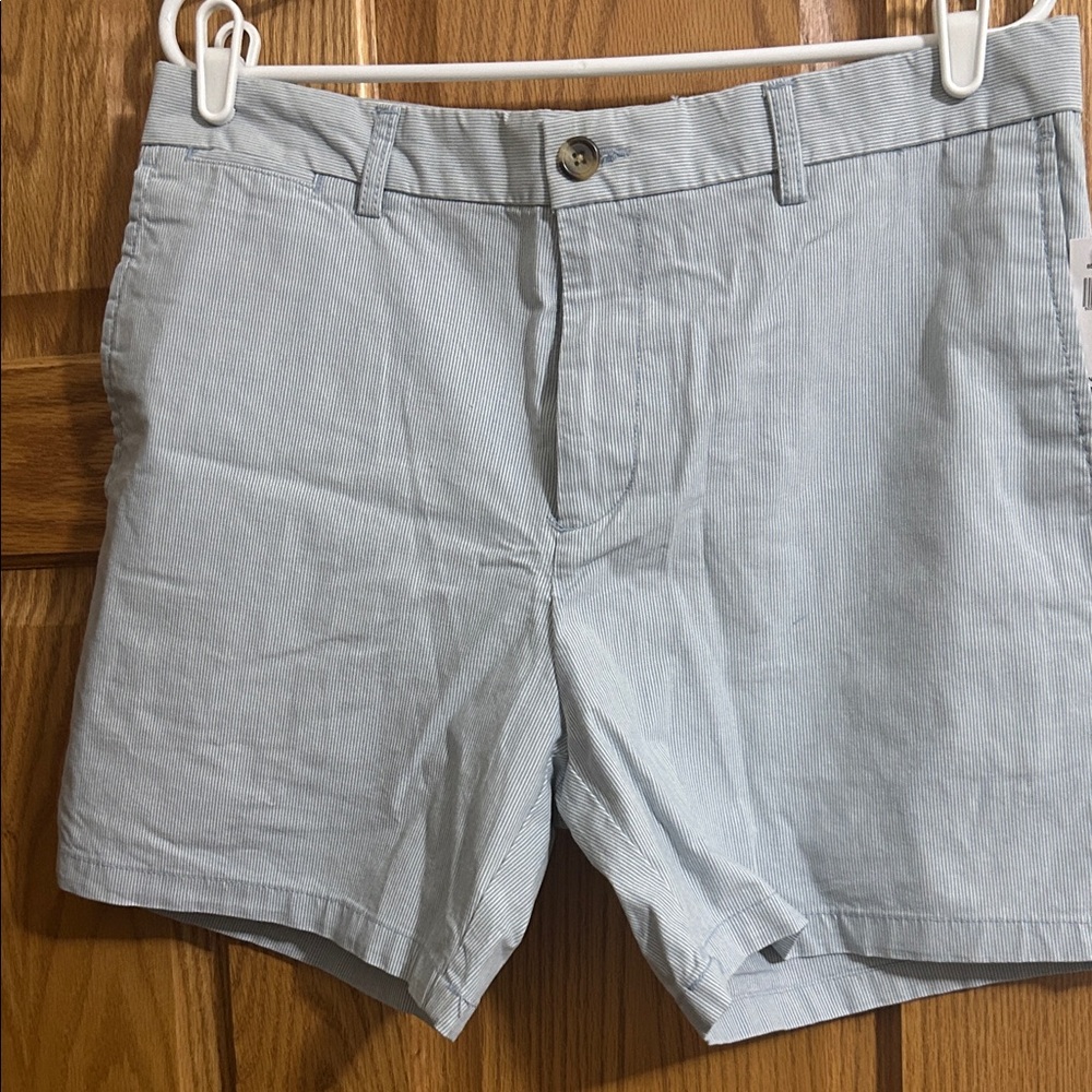 Old Navy Blue and White Striped Slim shorts